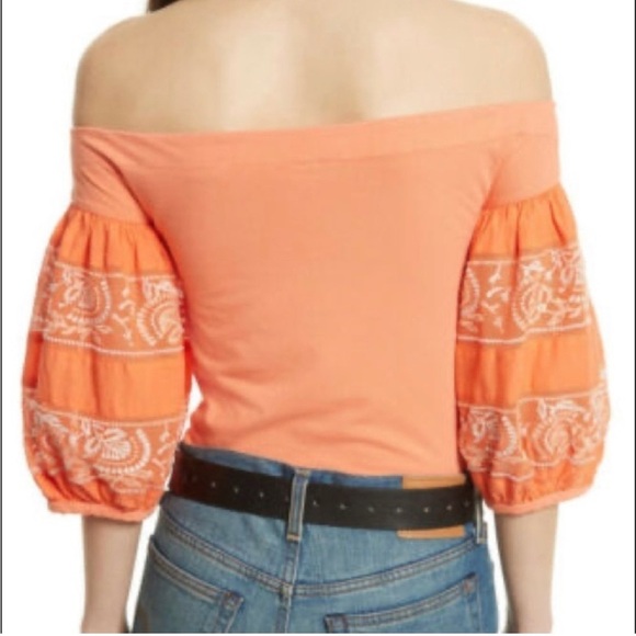 Free People Rock With Ot Top In Coral - Picture 5 of 13